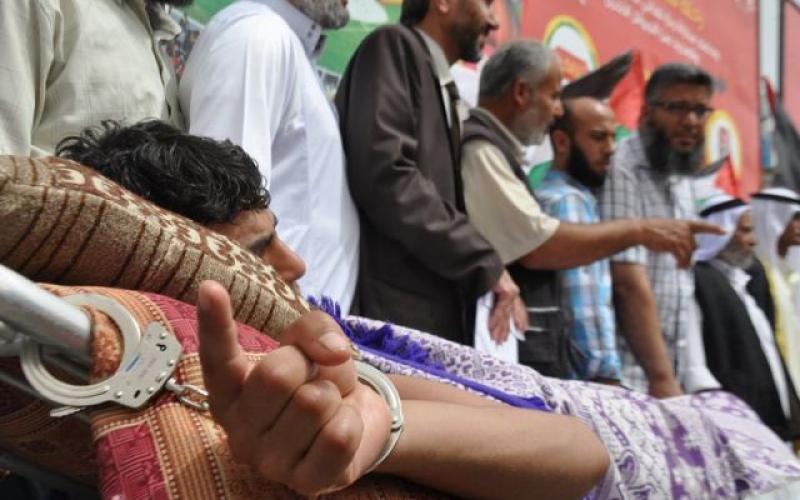 صور: وقفة في رفح تضامناً مع الأسرى