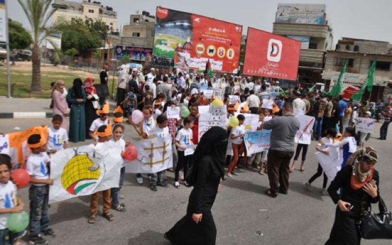 صور: وقفة في رفح تضامناً مع الأسرى