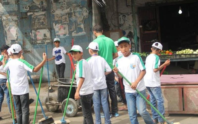 صور: يوم تطوعي لمشاعل التحرير بالمغازي‎