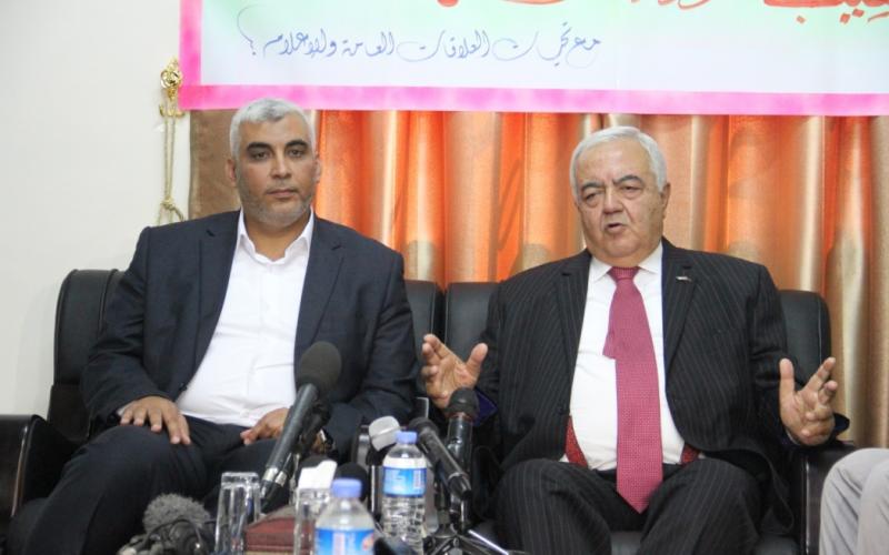 صور: مراسم تسليم وتسلم وزارة العمل بغزة