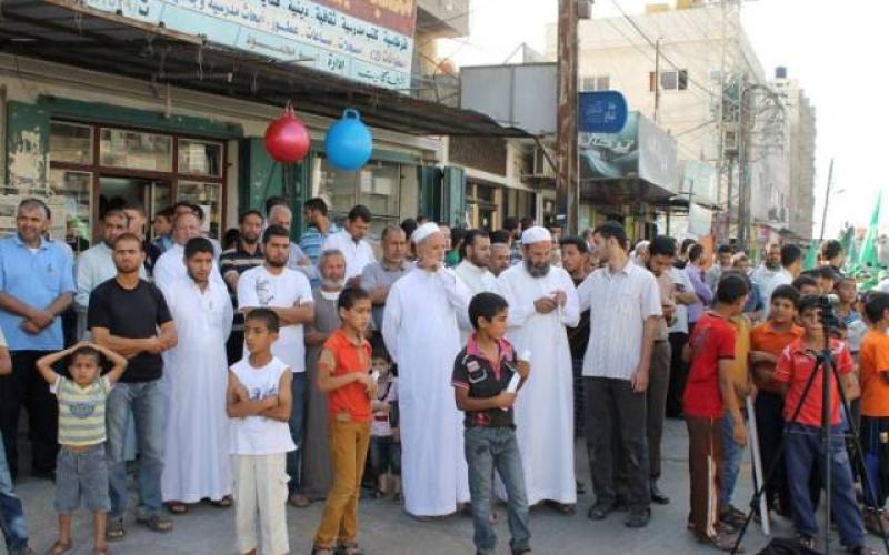 صور: وقفة تضامنية مع الأسرى بخانيونس