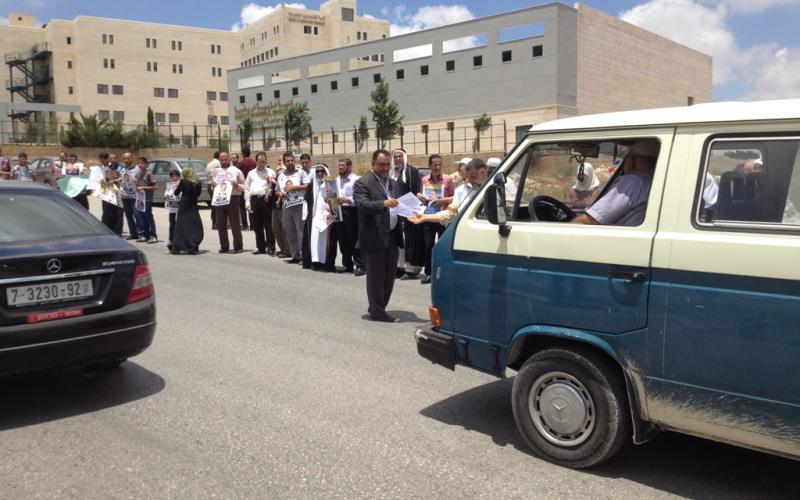 صور: وقفة ضد الاعتقال السياسي بنابلس‎