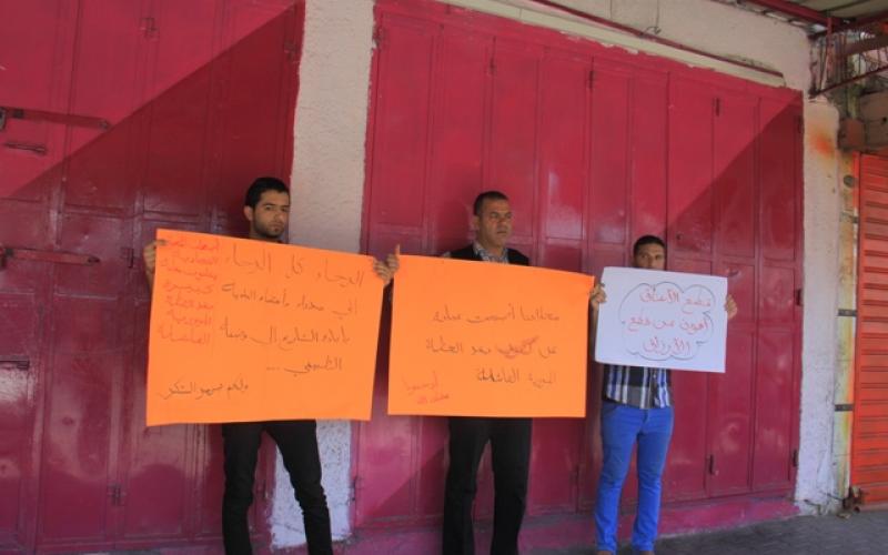 بالصور: إضراب بمحلات رفح بسبب الخطة المرورية