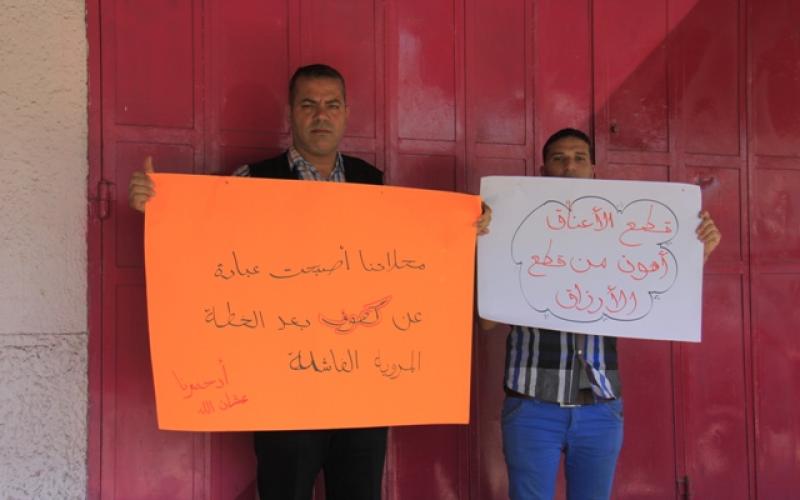 بالصور: إضراب بمحلات رفح بسبب الخطة المرورية
