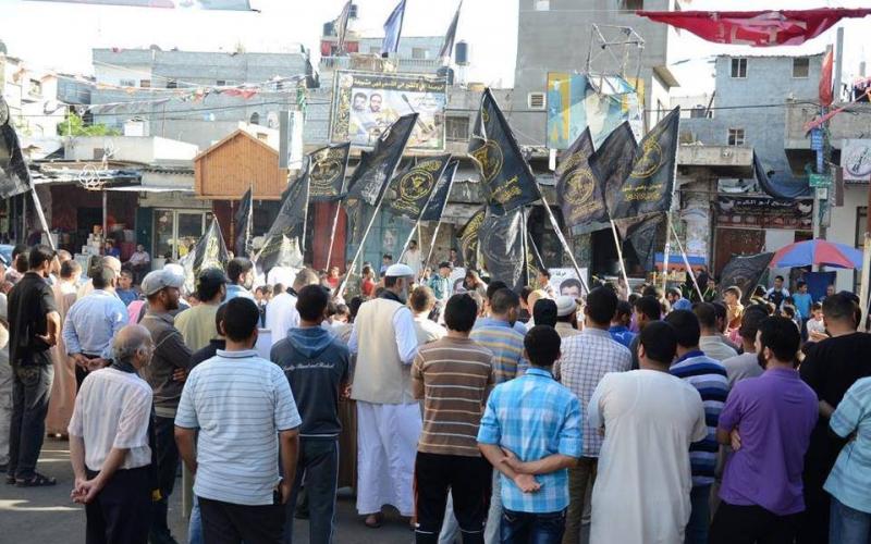 صور: الجهاد تنظم وقفة مع الأسرى بالمغازي