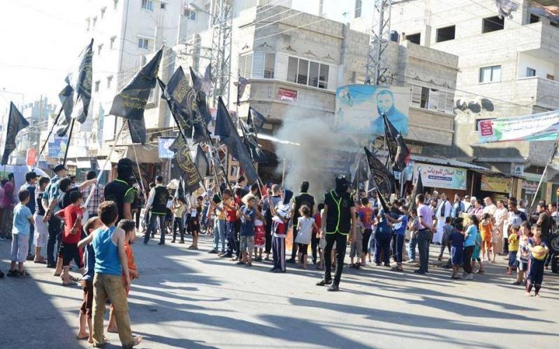 صور: الجهاد تنظم وقفة مع الأسرى بالمغازي