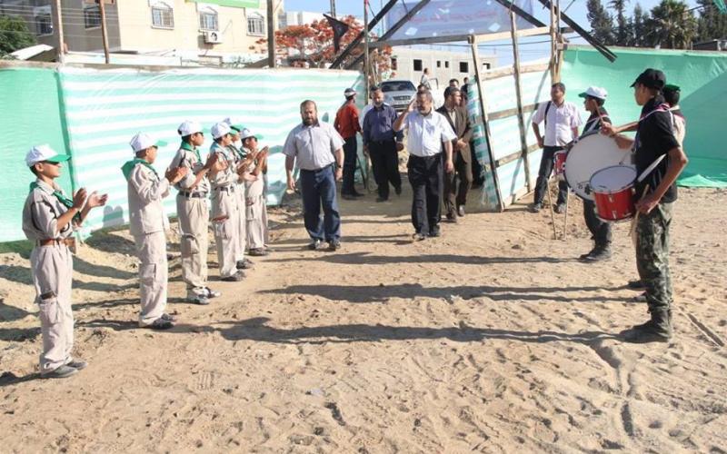 بالصور: انطلاق مخيم "الجعبري" في المغازي