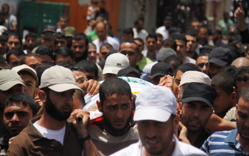 صور: تشييع جثمان الشهيد "مسعود" برفح