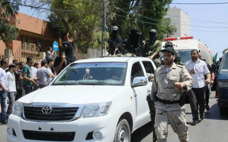 صور: بدء تشييع جثامني شهداء "القسام"