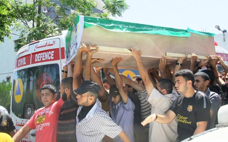 صور: بدء تشييع جثامني شهداء "القسام"
