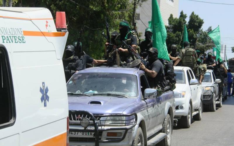 صور: بدء تشييع جثامني شهداء "القسام"