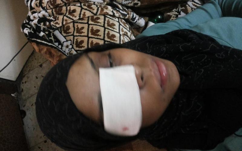 صور: اعتداء الاحتلال على الصحفية سراحنة