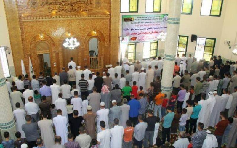 صور: افتتاح مسجد الأمين محمد بخانيونس