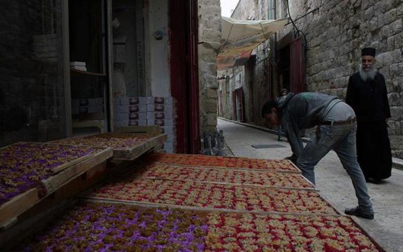 صور: صناعة الحلقوم في مدينة نابلس