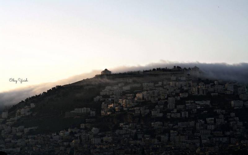 صور: الضباب في نـابلس صباحاً