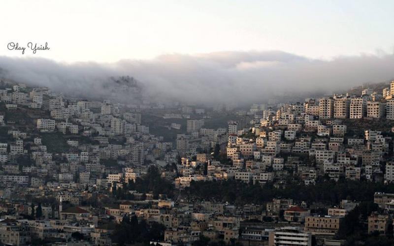 صور: الضباب في نـابلس صباحاً