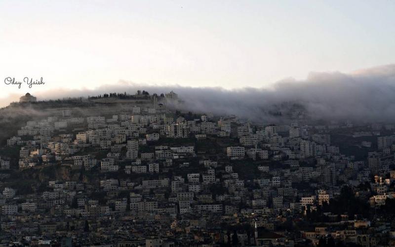 صور: الضباب في نـابلس صباحاً