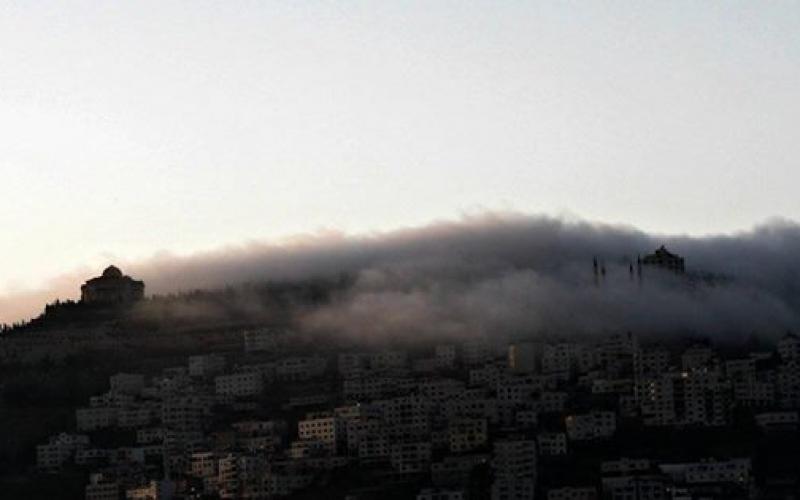 صور: الضباب في نـابلس صباحاً