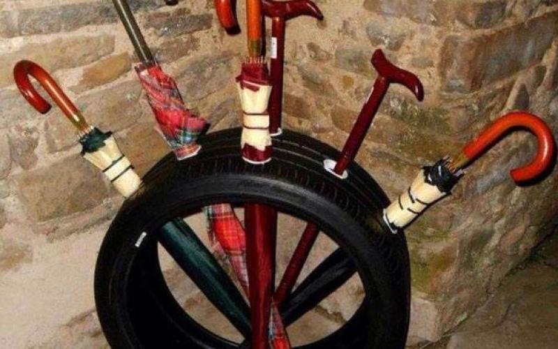 صور:  كيف تستغل إطار سيارتك ودراجتك؟