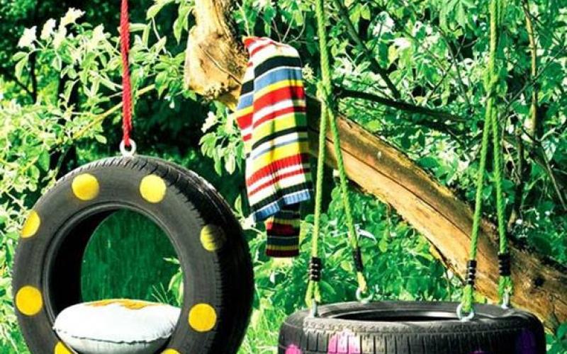 صور:  كيف تستغل إطار سيارتك ودراجتك؟