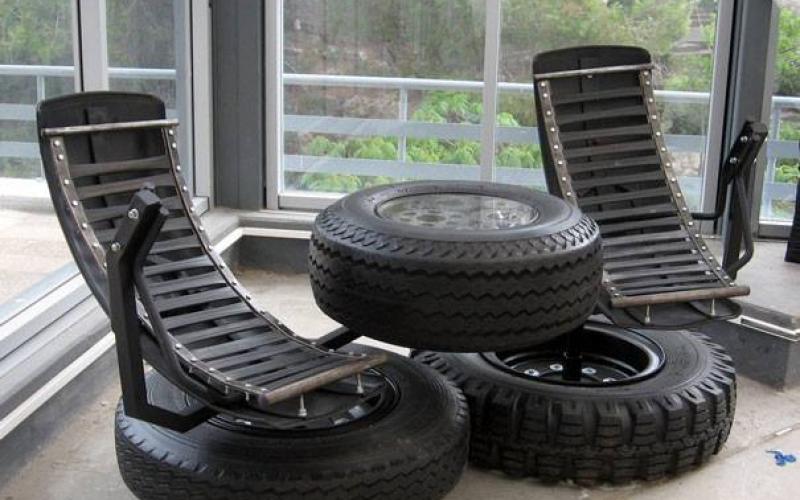 صور:  كيف تستغل إطار سيارتك ودراجتك؟