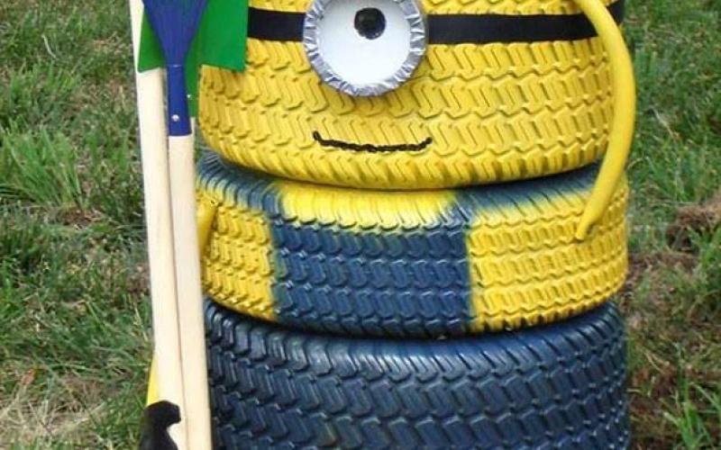 صور:  كيف تستغل إطار سيارتك ودراجتك؟