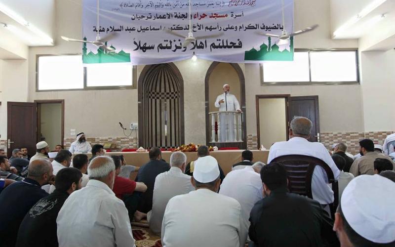 صور: هنية يفتتح مسجد حراء  شرق غزة