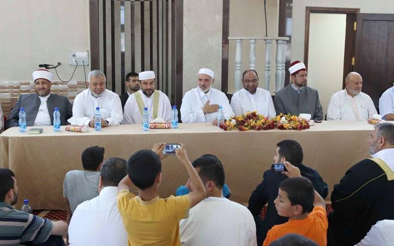 صور: هنية يفتتح مسجد حراء  شرق غزة