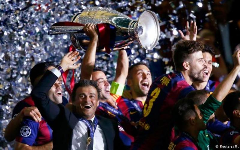 صور: برشلونة بطلأً لدوري الأبطال 2015