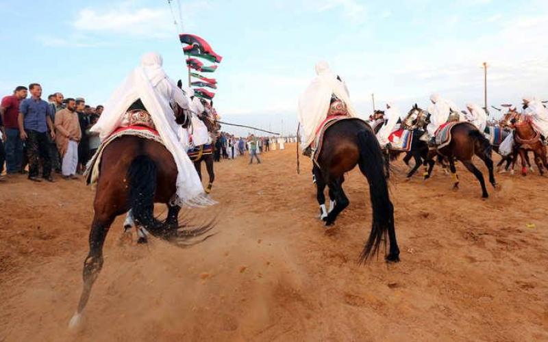 صور: مهرجان الخيول السنوي في ليبيا