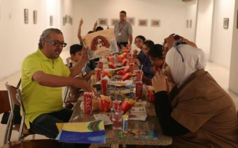 صور: مكفوفون يرسمون ببصيرتهم بالأردن