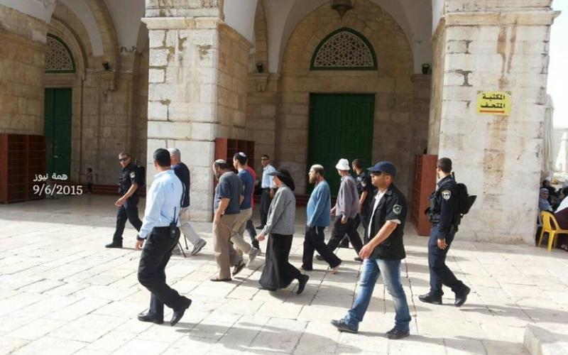 بالصور: مستوطنون يقتحمون الأقصى المبارك