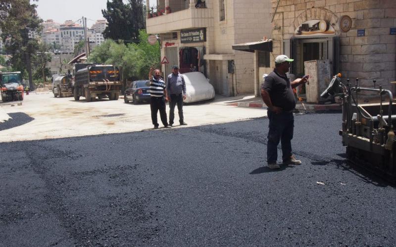 صور: بلدية رام الله تفتتح شارع السهل