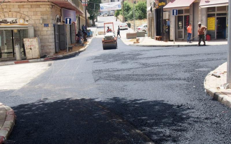 صور: بلدية رام الله تفتتح شارع السهل