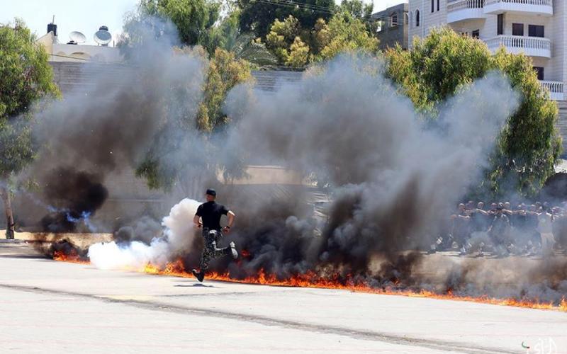 صور: حفل تخريج للأمن الوطني بغزة