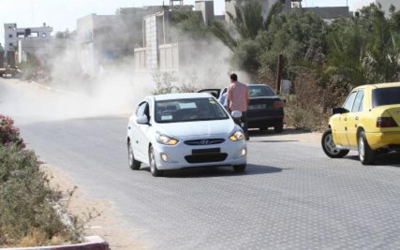 صور: سباق سيارات نادر في غزة