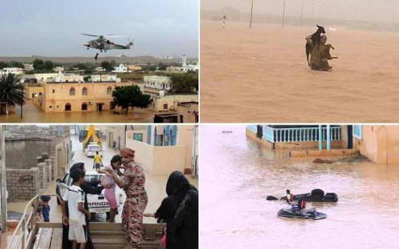 صور: العاصفة "أشوبا" تضرب عُمان
