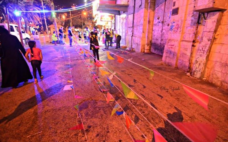 صور: تزيين شوارع نابلس استعداداً لرمضان