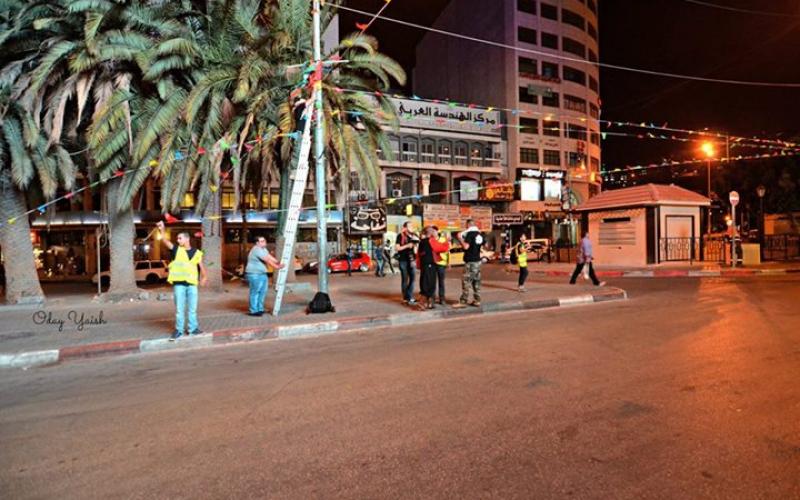 صور: تزيين شوارع نابلس استعداداً لرمضان