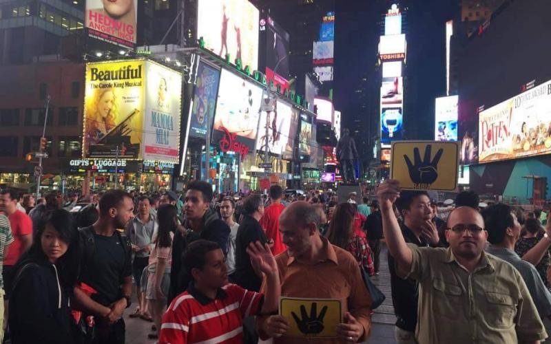 صور: وقفة بأمريكا ضد قرار الإعدام بمصر