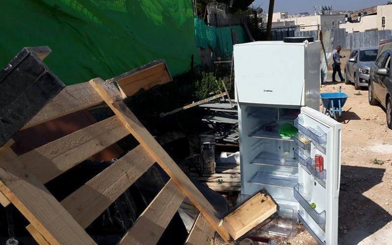 صور: الاحتلال يهدم منزلا في بيت حنينا