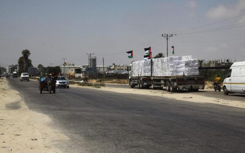 صور: انطلاق الحملة الإغاثية الأضخم بالقطاع