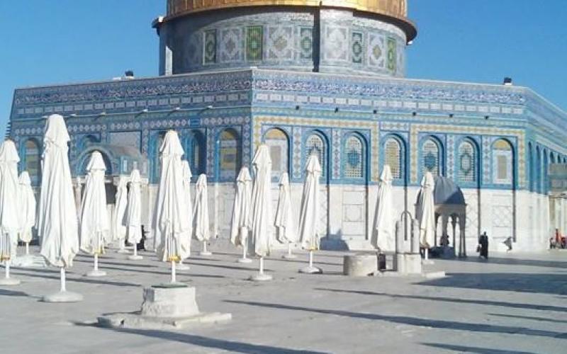 صور: من باحات المسجد الأقصى هذا الصباح