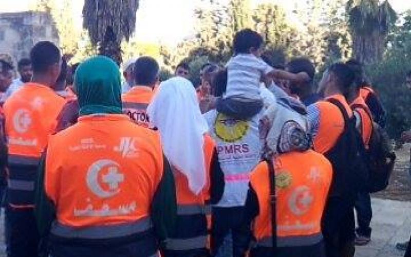 صور: الطواقم الطبية المناوبة بالأقصى
