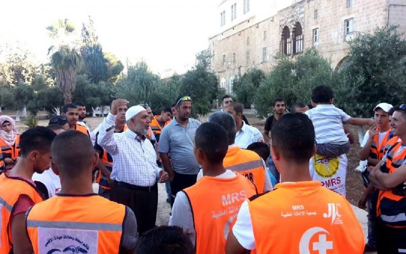 صور: الطواقم الطبية المناوبة بالأقصى