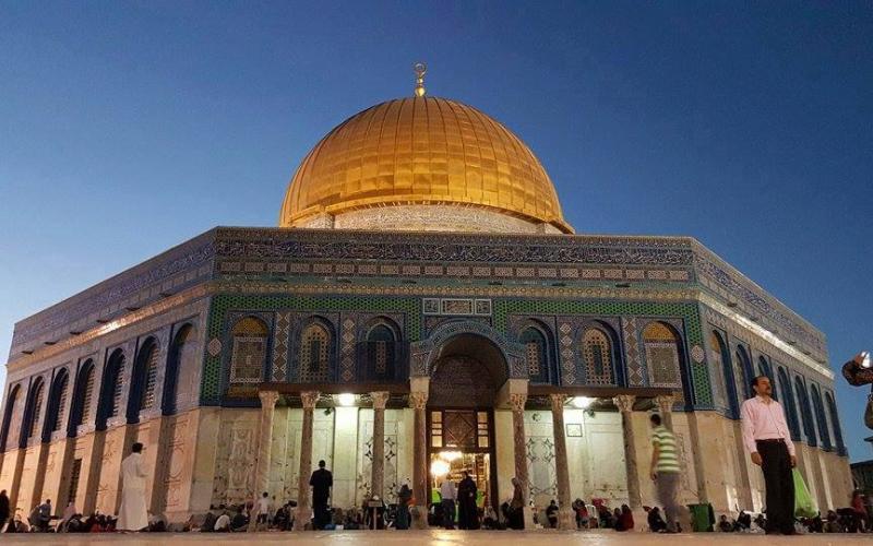 صور:‬ أجواء رمضان ب‏الأقصى‬ مساء اليوم