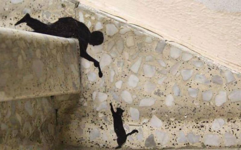 صور: فن الرسم على جدران المنازل بغزة