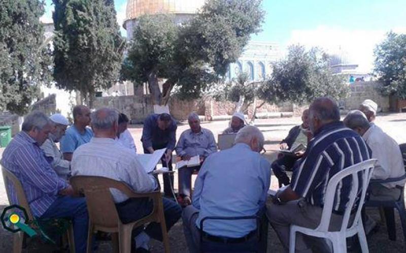صور: مجالس العلم بالأقصى صباح اليوم