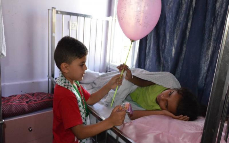صور: الكتلة تزور المرضى شمال القطاع