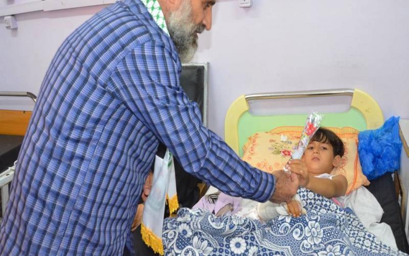 صور: الكتلة تزور المرضى شمال القطاع